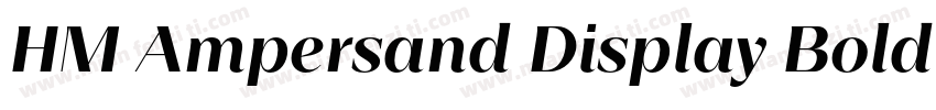 HM Ampersand Display Bold字体转换